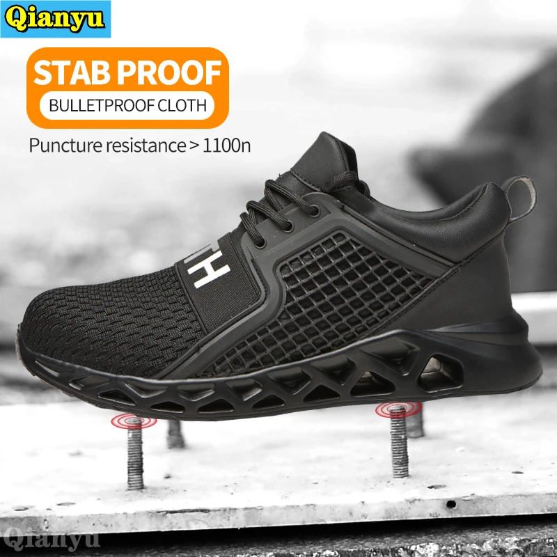 

Explosive 2022 men's and women's safety shoes, indestructible work sneakers, puncture and smash-resistant work shoes, protective