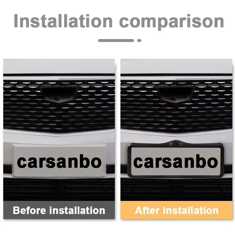 Передний бампер автомобиля кронштейн для номерного знака опорная рамка HD камера