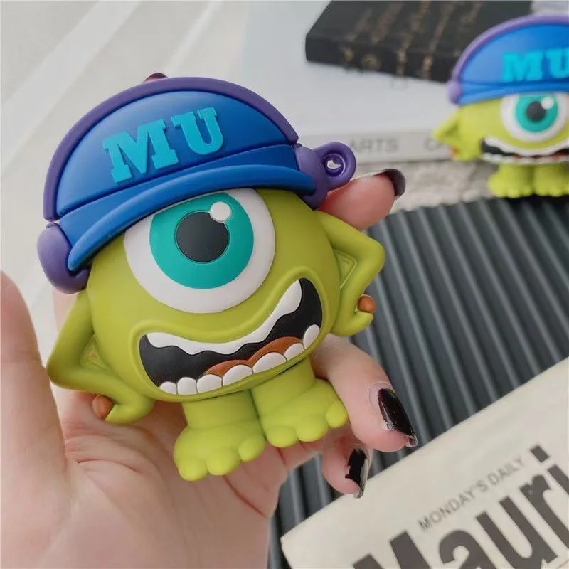 

Cartoon Monsters, Inc. Mr.Q Silica gel AirPods 3 Case Apple AirPods 2 AirPods Pro Case IPhone Earphone Accessories Air Pod Cover
