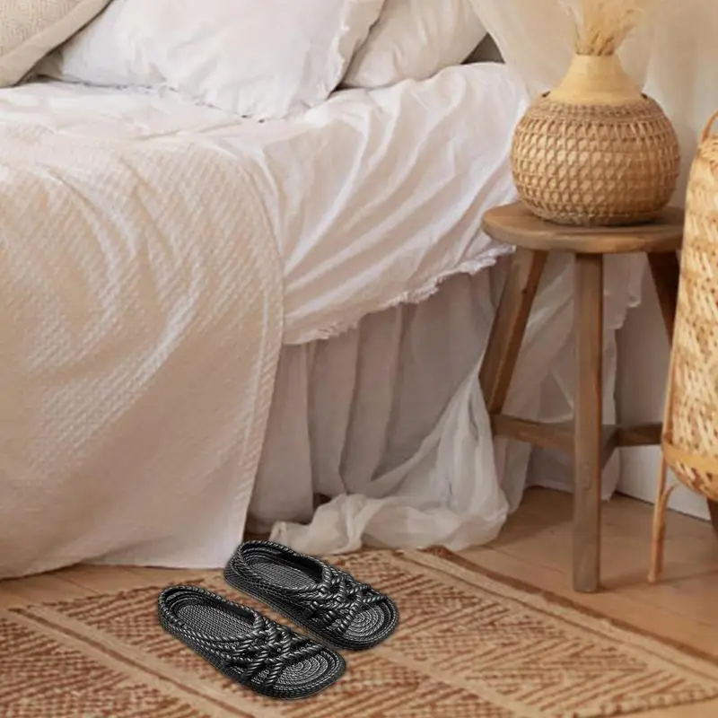 Pillow Slipper Indoor Slippers for Women Unisex Shower Bathroom Massage Foam Super Soft Non-Slip Quick Drying Thick Sole Sandals