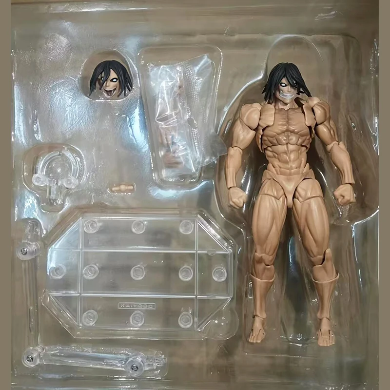 Фото Фигурка Эрена Йегера из «Атаки Титанов» Revoltech Amazing Yamaguchi, аниме-модель, коллекционная фигурка из ПВХ, игрушка-кукла №3
