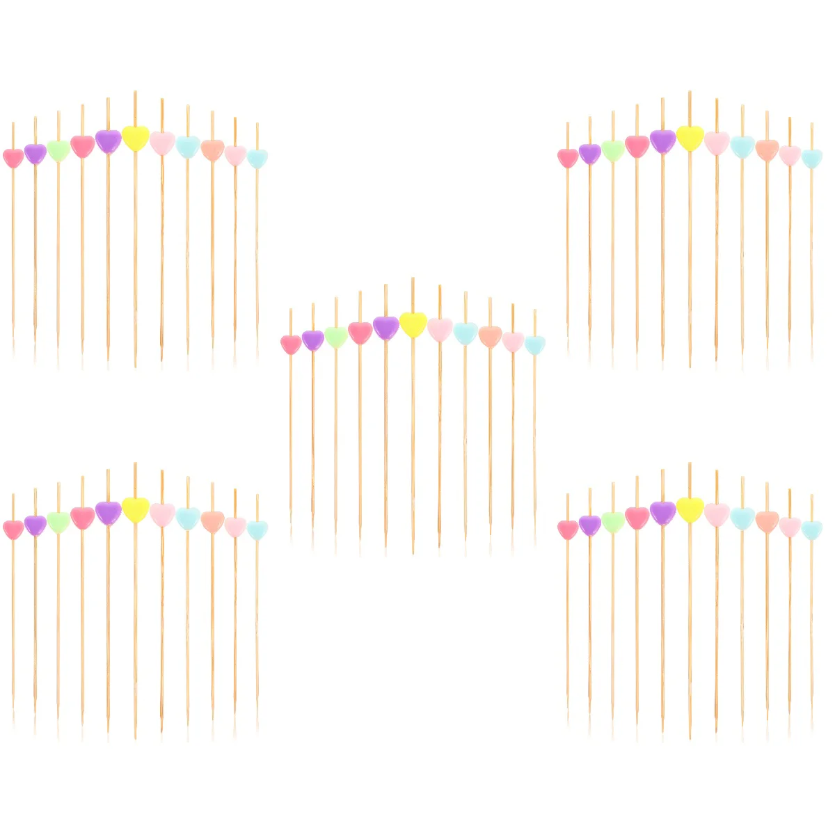 

500 pcs Decorative Picks Household Cocktail Picks Disposable Fruit Picks