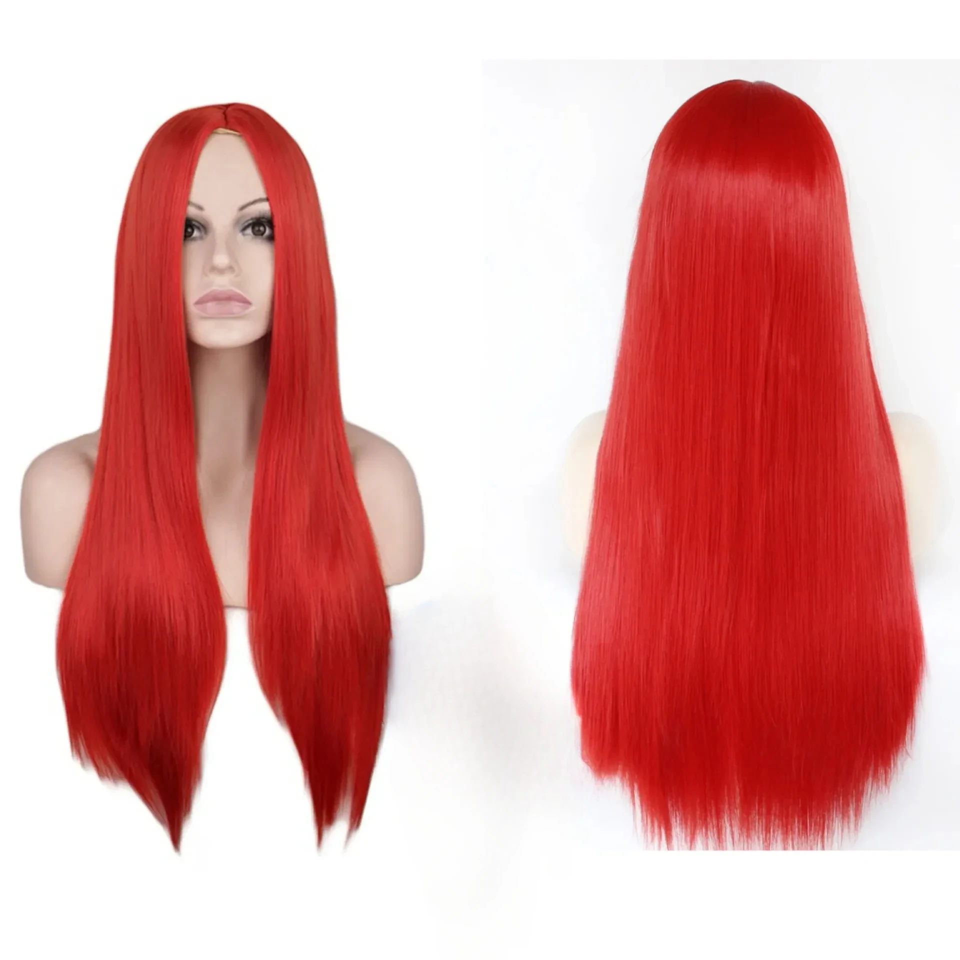 Косплей Кошмар перед Рождеством Салли длинный прямой красный синтетический