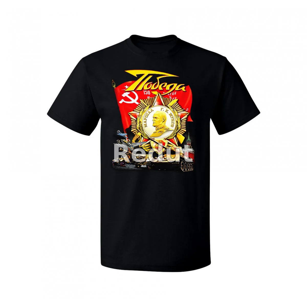 

Soviet Marshal Podeda Zhukov Men's T-Shirt. Summer Cotton Short Sleeve O-Neck Mens T Shirt New S-3XL