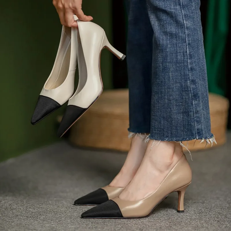 Новое поступление оптовая продажа женские туфли-лодочки на шпильках кожаные