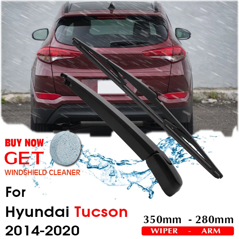 Car Wiper Blade Rear Back Window Windscreen Windshield Wipers For Hyundai Tucson Hatchback 350 mm 2014-2020 Auto Accessories
