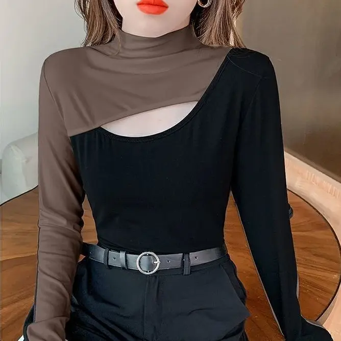 Женские футболки осенне-зимняя ажурная женская верхняя одежда с вышивкой