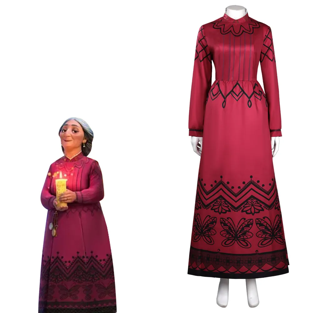 

Abuela Cosplay Costume Dress Outfits Halloween Carnival Suit