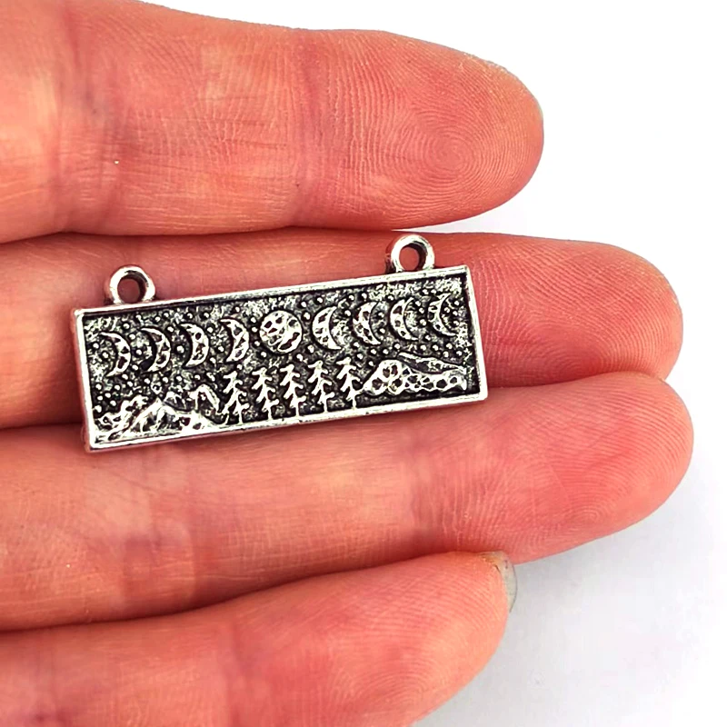 5 шт. подвеска в виде полумесяца с деревом |