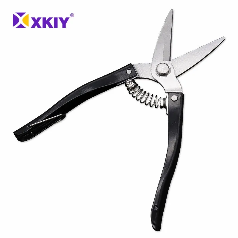 

XKIY Stainless steel straight head pruning scissors flower scissors garden scissors grape scissors branch scissors Tool