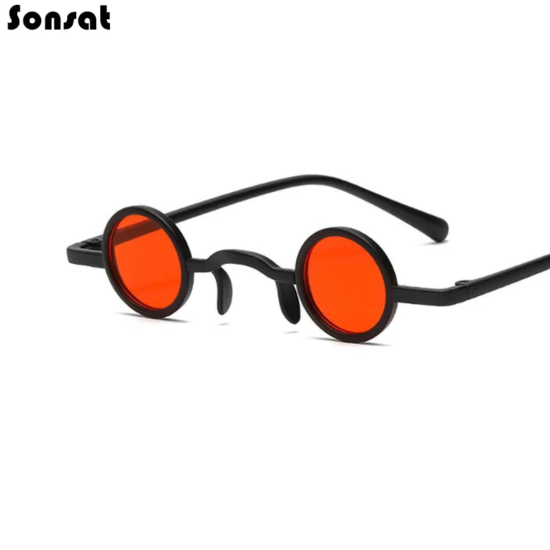 

Retro Steampunk Women Sunglasses Fashion Small Round Clear Ocean Lens Eyewear Men Punk Shades UV400 Sun Glasses