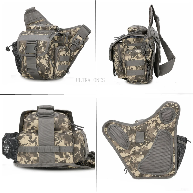 Сумка-мессенджер для активного отдыха походов кемпинга рыбалки вместительная