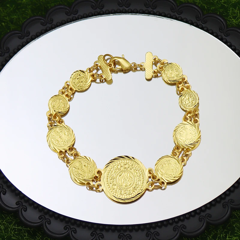 Турецкие монеты браслет для женщин и мужчин модные дешевые эфиопские браслеты