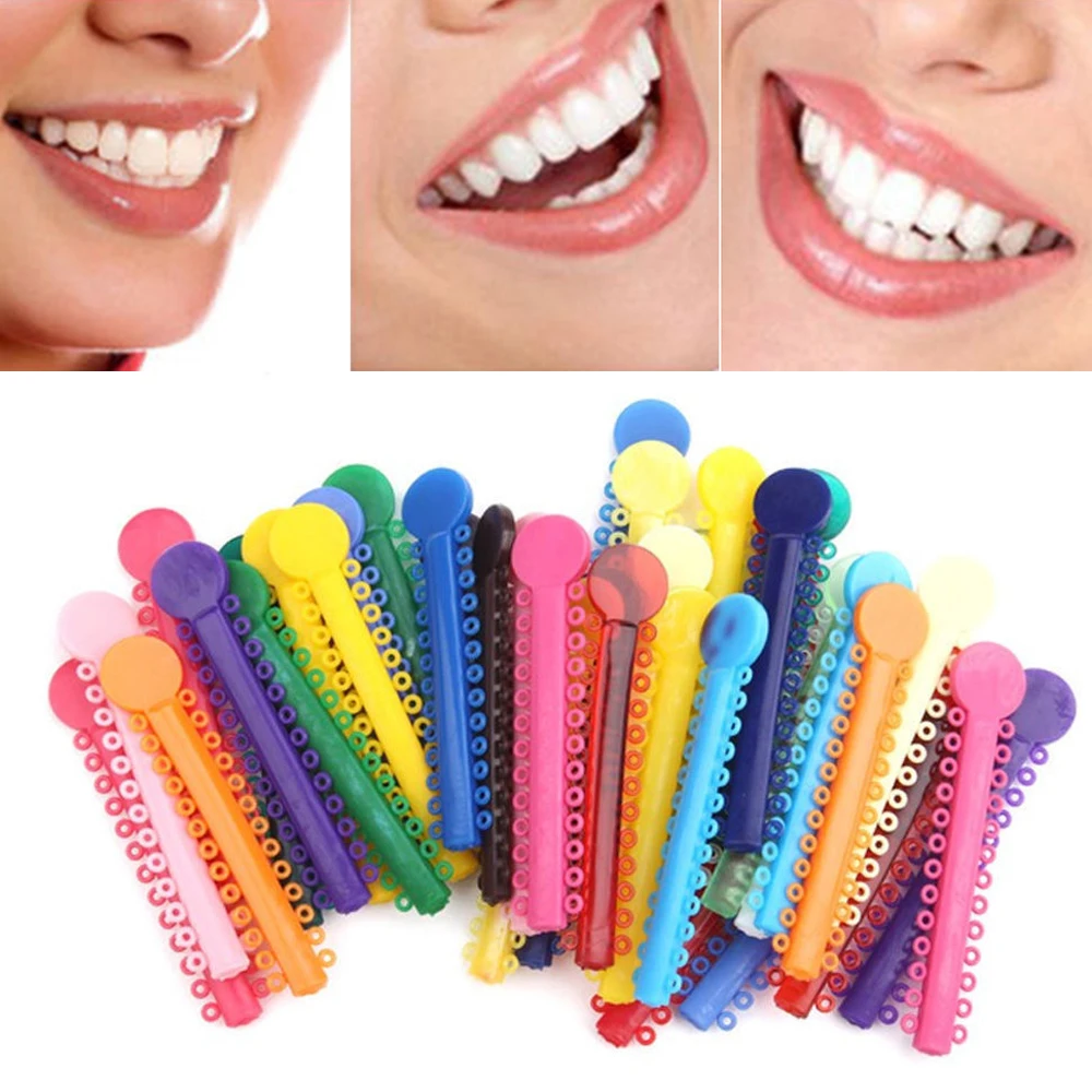 

20pcs New Dental Orthodontic Ligature Ties Rubber Band Elastic For Healthcare
