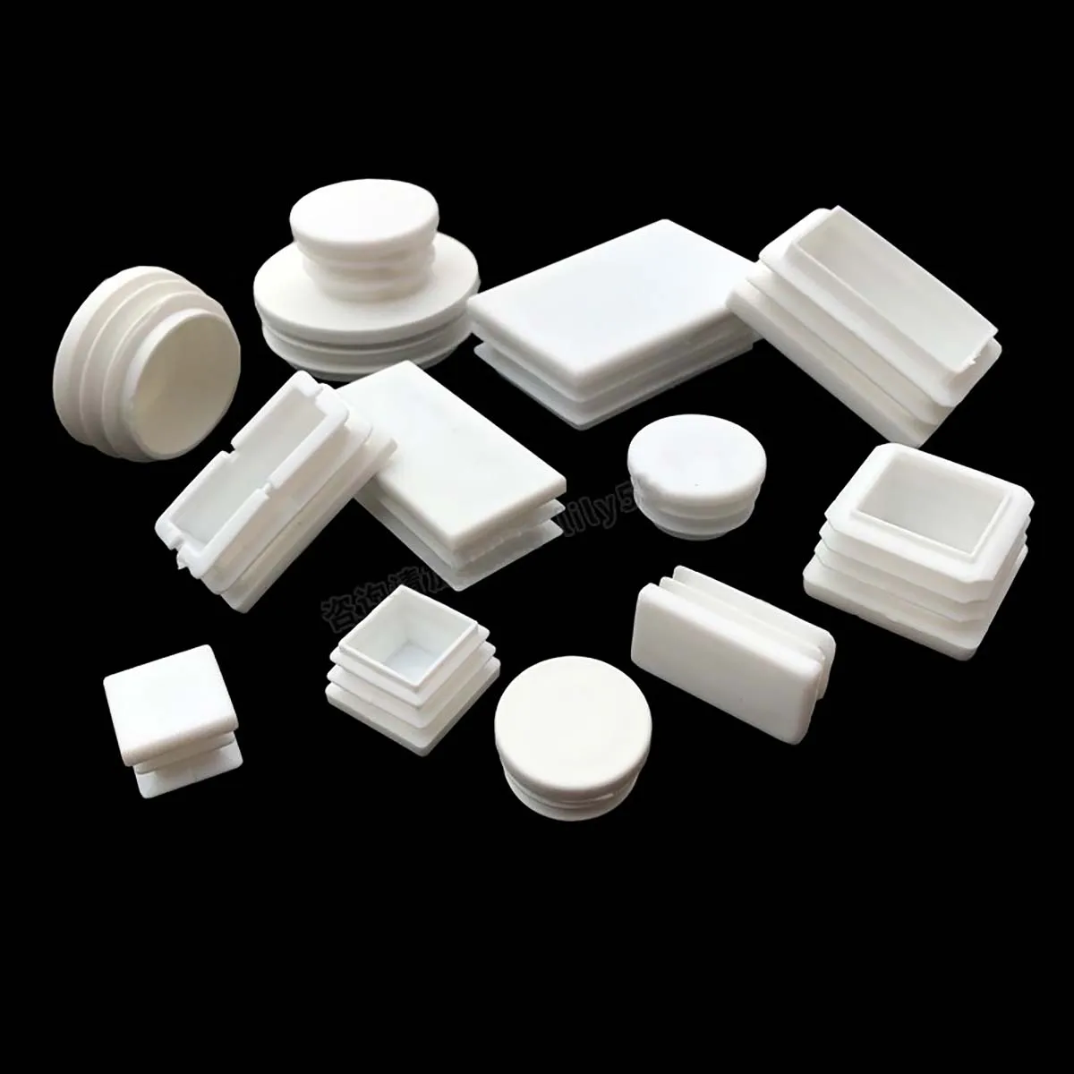 

10/20/30Pcs PE Plastic Square Pipe Plugs 10x20 15x30 20x30 20x40 25x38mm Hole End Caps Inserts Seal Plugs Chair Foot Pads