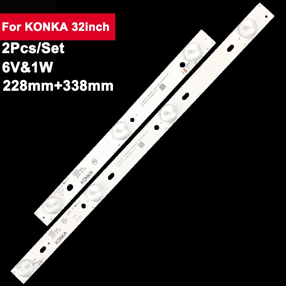 6V Tv Led Backlight Bar for KONKA 32inch T152K08TA 35021248 35021228 2Pcs/Set Led Light Strip RT148K06TA  RT148T152K07TA