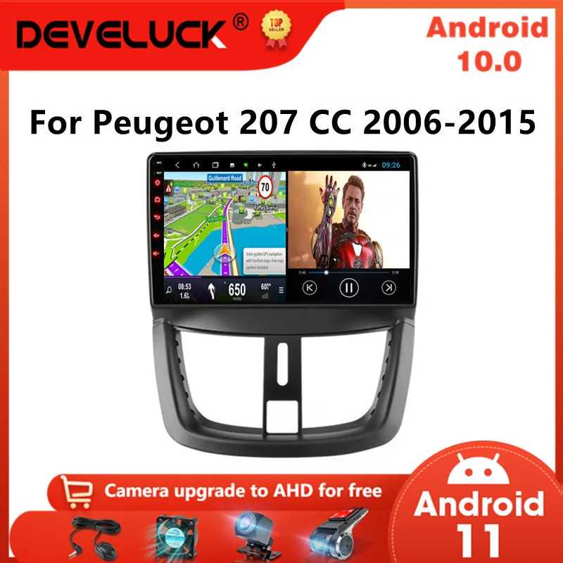 

Android 10 2 Din Car Radio For Peugeot 207 CC 207CC 2006 - 2010 2011 2012 2013 2014 2015 Multimedia Video Player GPS 4G WIFI DVD