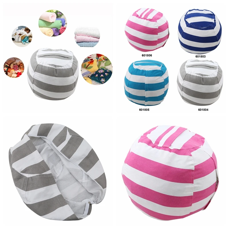 

Animal Toys Storage Bean Bag Stuffed Children Kids Plush Toy Organizer Multi-Purpose Hot Stuff'n Sit Stuffable Large Capacity