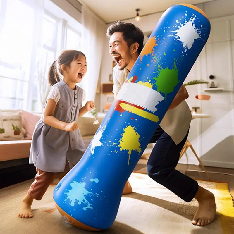 Надувная игрушка для бокса подставка с насосом детей