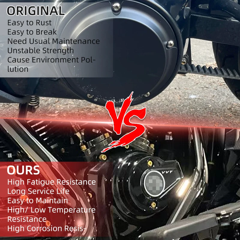 Комплект болтов двигателя из нержавеющей стали для мотоцикла 2018-up Harley Touring RoadStreet Glide Road King Softail Low Rider SST FXFB (art.: 3920d39629d3e) - 3920d39629d3e