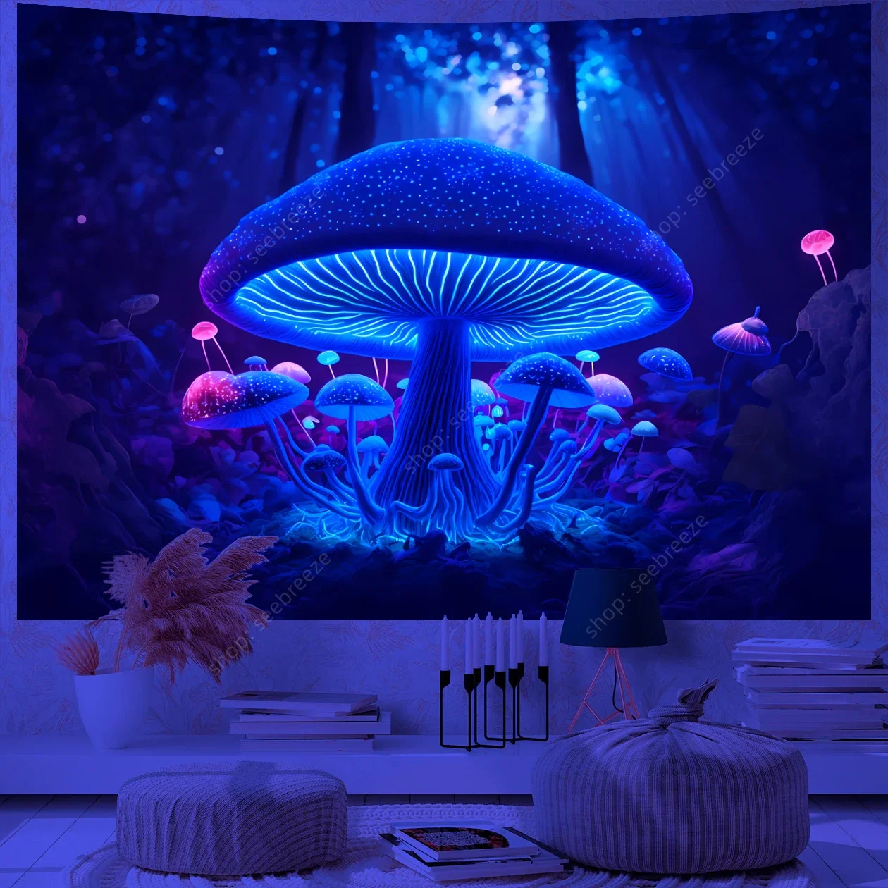 

Фэнтезийный гриб гобелен 100% полиэстер