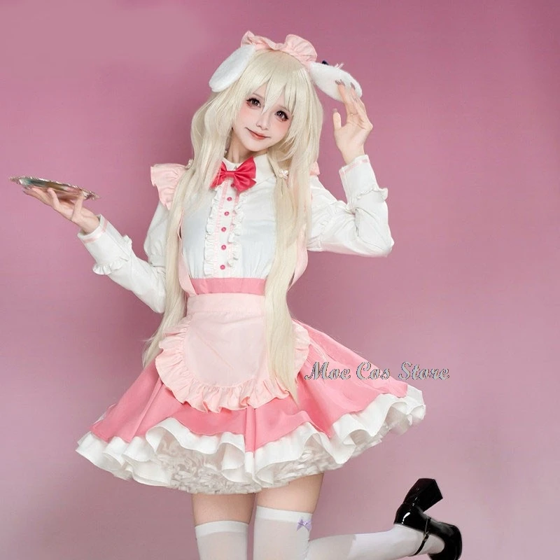 Фото Yukimura Chieri Misono Ichika Косплей Amairo Chocolate Game Костюмы для косплея Горничная Девушки Платье с кошачьими ушками Женский костюм на Хэллоуин для девочек №5