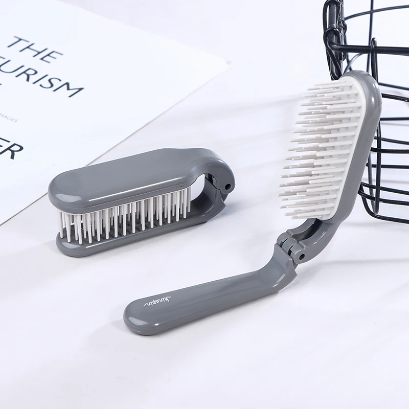 

Hairdressing Portable Folding Comb Hair Brush Pocket Travel Anti-static Combs Toothed Massage Brush for Men Hair Styling Tools