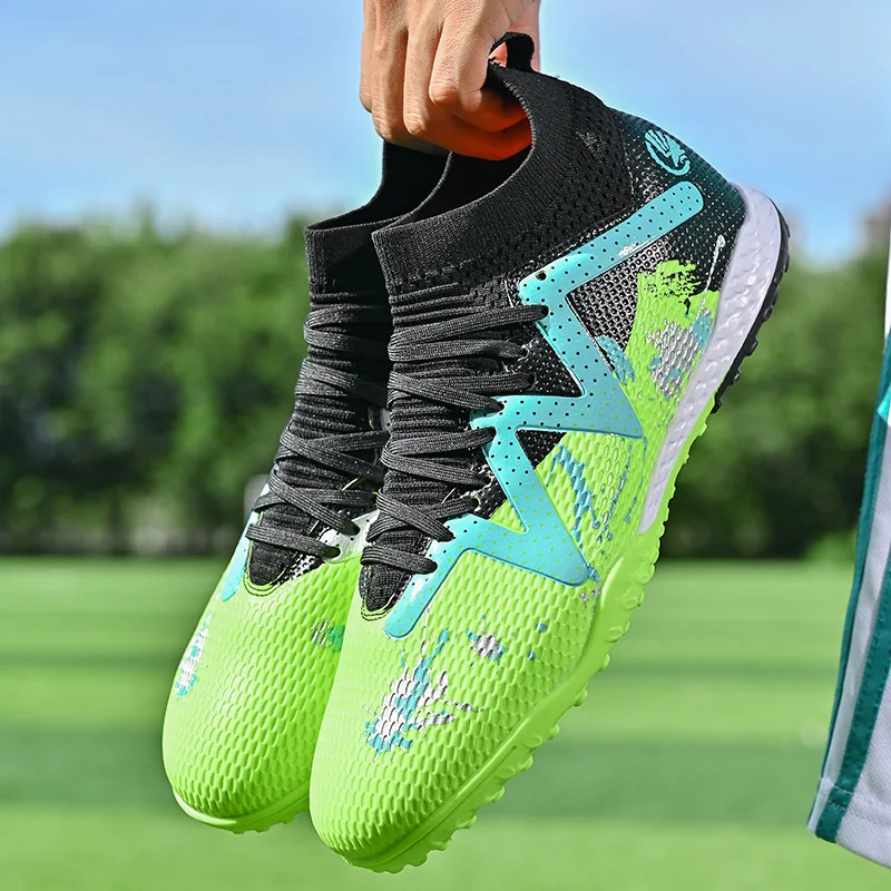 

Childrens Football Shoes for Kids Original Turf Training Soccer Shoes Outdoor Sports Futsal Hall Football Boots for Men