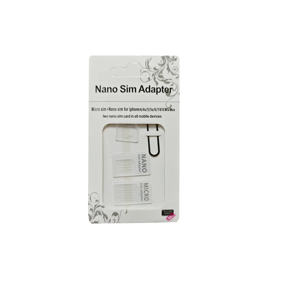 100 комплектов адаптеров для карт Micro Nano SIM, комплект разъемов для iPhone 6 7 plus 5S Huawei P8 lite P9 Xiaomi Note 4 Pro 3S Mi5 держатель для SIM-карты (art.: 3920d220deacf) - 3920d220deacf