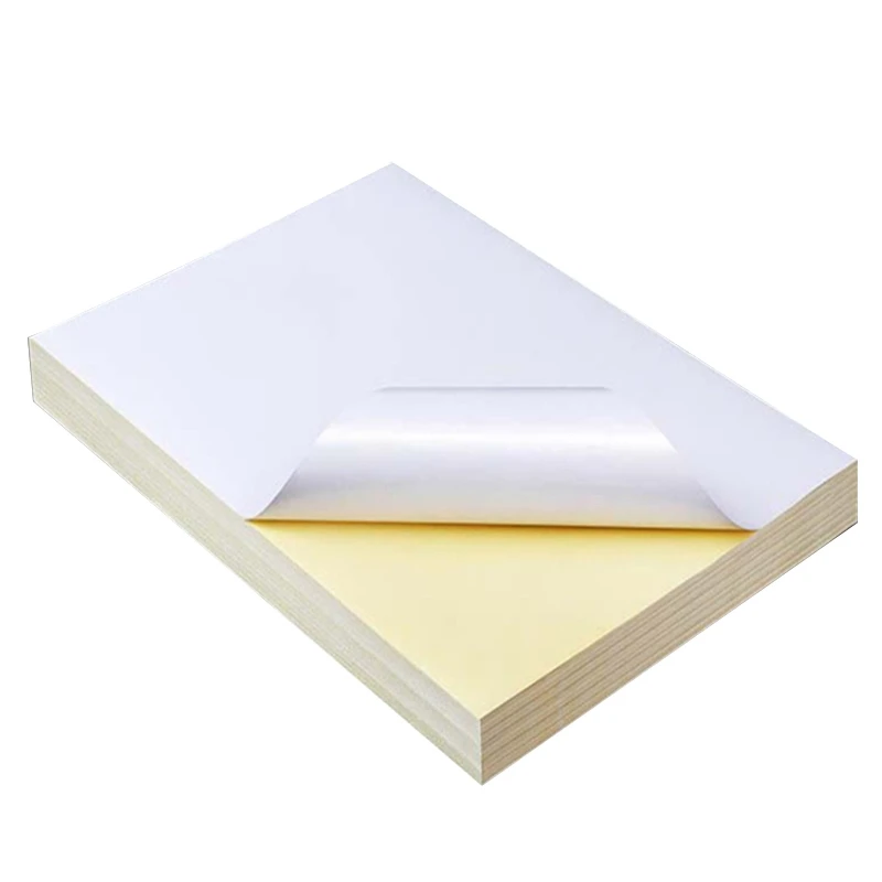 

50 листов белая самоклеящаяся Водонепроницаемая наклейка А4 Этикетка глянцевая поверхность бумага для лазерного струйного принтера копировальная бумага