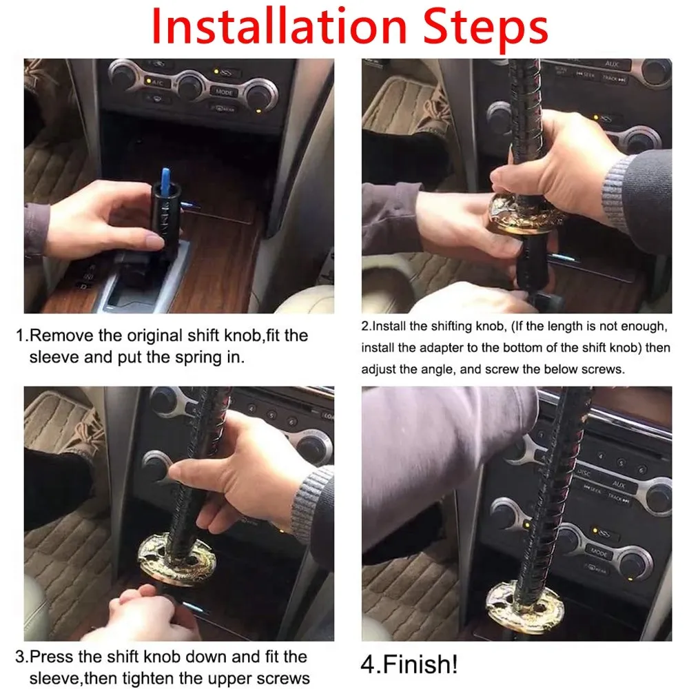 1 шт. JDM самурайская автоматическая ручка переключения меча красный + черный 100 мм