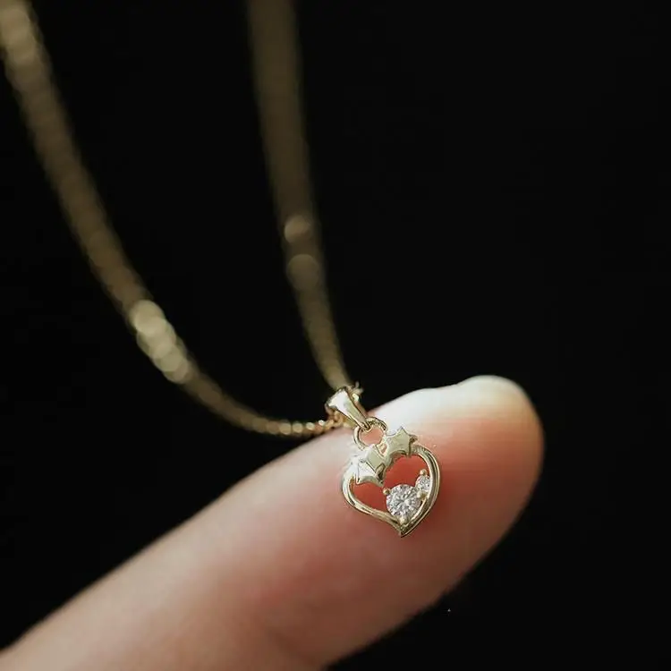 

Асимметричная Милая Мини-подвеска в виде звезды на цепочке длиной до ключиц, модный подарок для лучшего друга