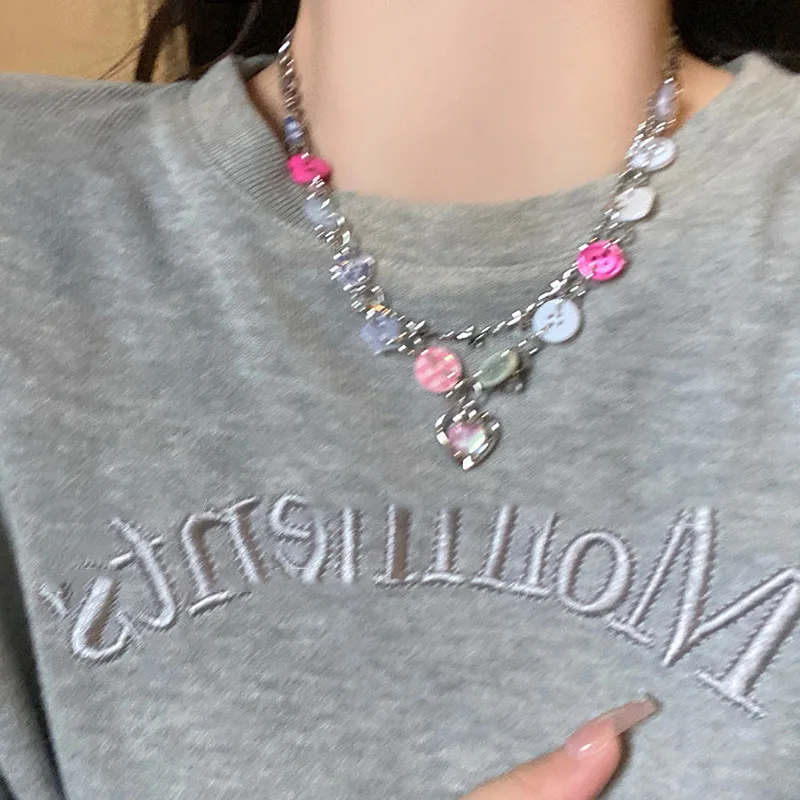 Винтажное акриловое колье с бусинами для женских готических ювелирных изделий