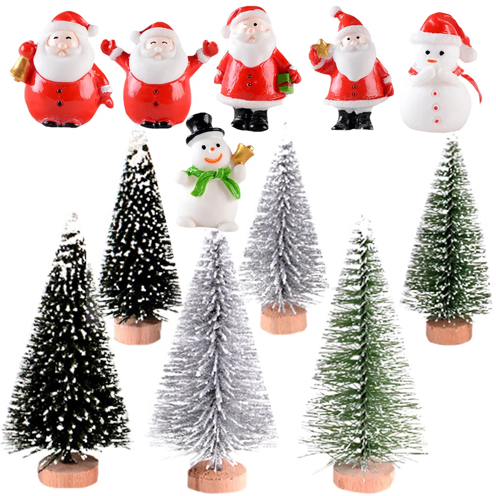 

Pcs 1 Set Snow Scene Adornments Resin Crafts Simulated Craft Decors for DIY