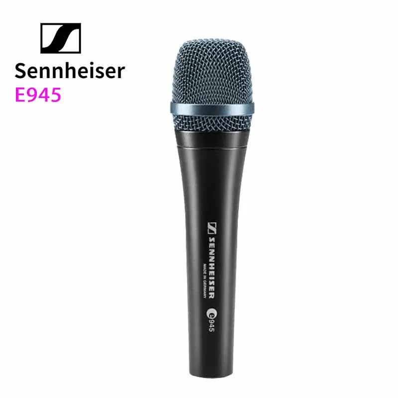 Оригинальный микрофон Sennheiser E945, микрофон с динамическим сердечком, микрофон для пения на сцене, профессиональный проводной микрофон для студии