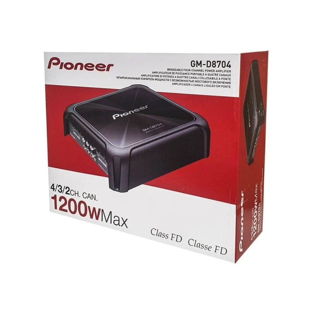 Автомобильный 4-х канальный усилитель PIONEER GM-D8704 черный |