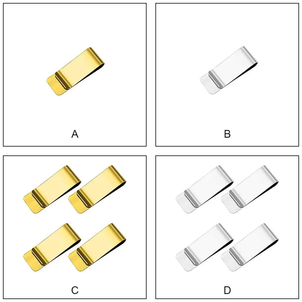 

Money Clip Multifunctional Cash Clamp Double Sided Cardholder No 4