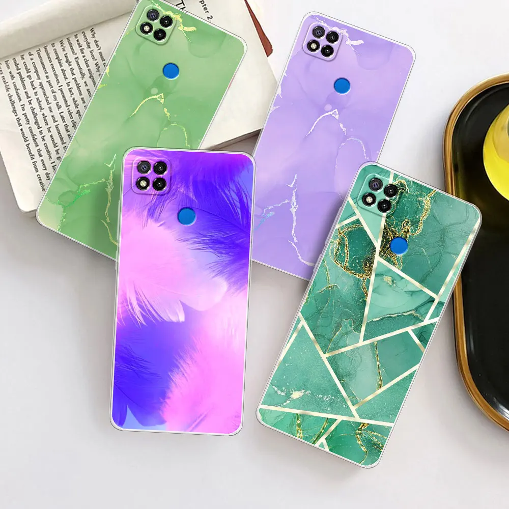 Фото Чехол для Redmi 9C NFC, силиконовый мягкий защитный чехол для телефона Xiaomi Redmi 9C Coque для Redmi 9C NFC Fundas, Прозрачный бампер №2