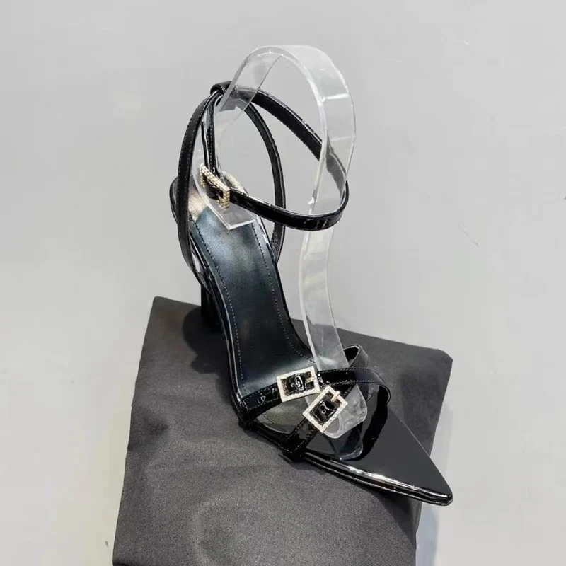 2023 Summer New European and American Women High Heels Buckle Fashion Sandals