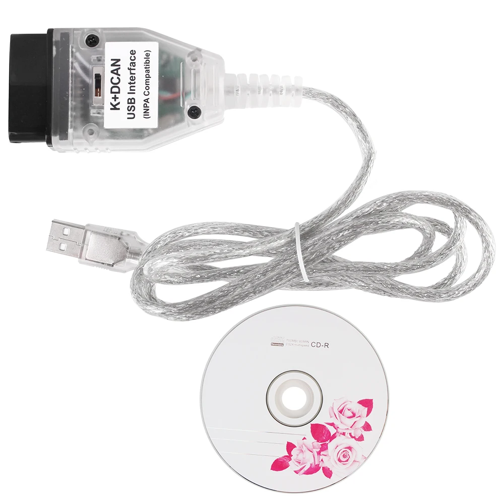 OBD II K + DCAN FT232RL для BMW автомобильные аксессуары с переключателем 2 Автомобильные