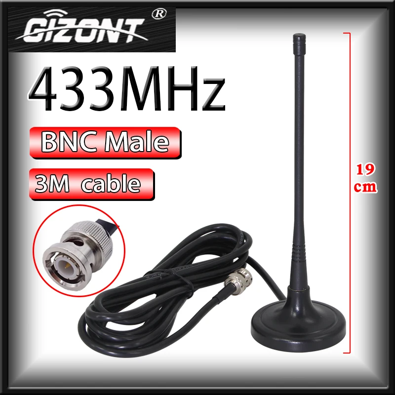 Pump car remote control chuck antenna transmitting antenna applicable to HBC signal transmitting antenna general 433MHz BNC Male