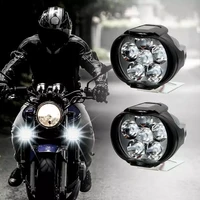 2pcs motorcycle 6 lamp beads led headlights high brightness modified auxiliary lights for electric vehicles