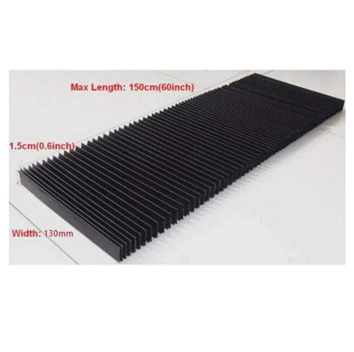 

Фрезерный станок с ЧПУ, гибкая защита от пыли, плоская Защитная гармошка, сильфоновая Пылезащитная крышка, инструмент 1,5 метров * 15 мм