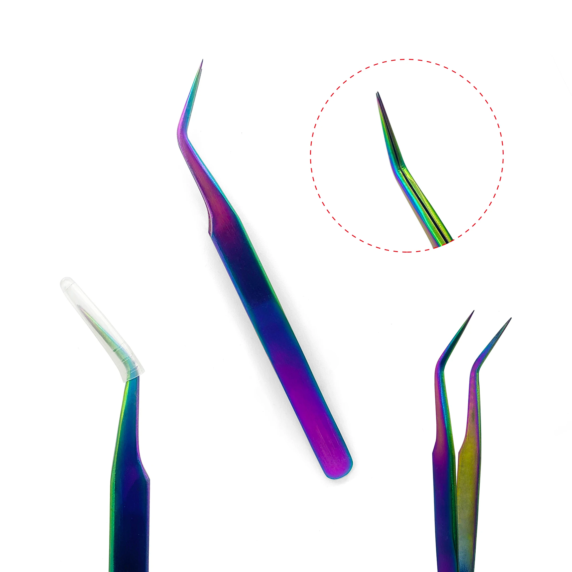 Пинцет для ресниц из нержавеющей стали антистатические принадлежности