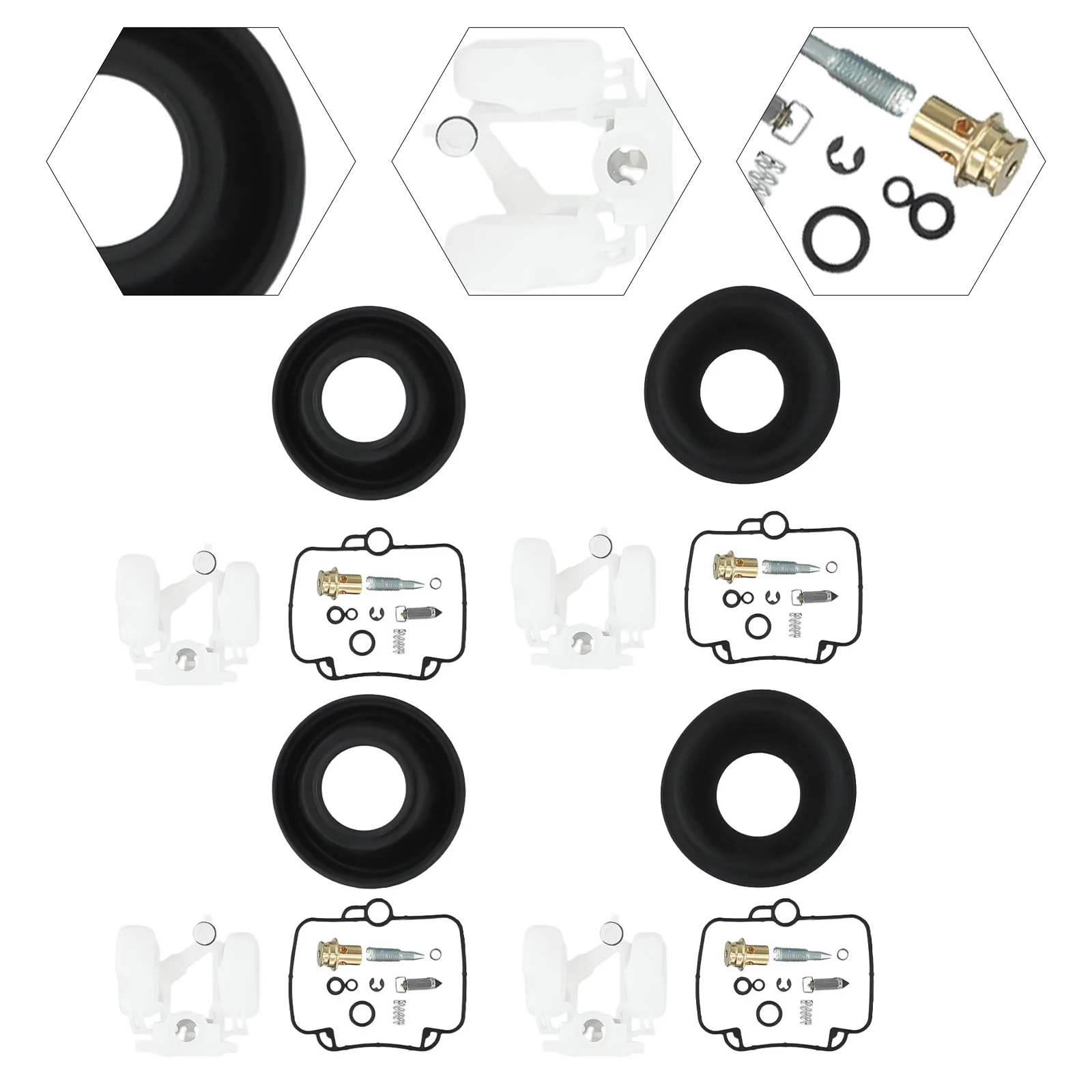 Ремкомплект Карбюратора Мотоцикла Набор Из 4 Шт. Поп-диафрагмы Для Mikuni Bst36