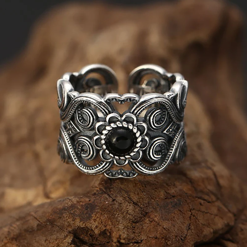 

Trendy New Style Hollow Zircon Flower Open Rings for Women Elegant Delicate and Light Luxury Jewelry