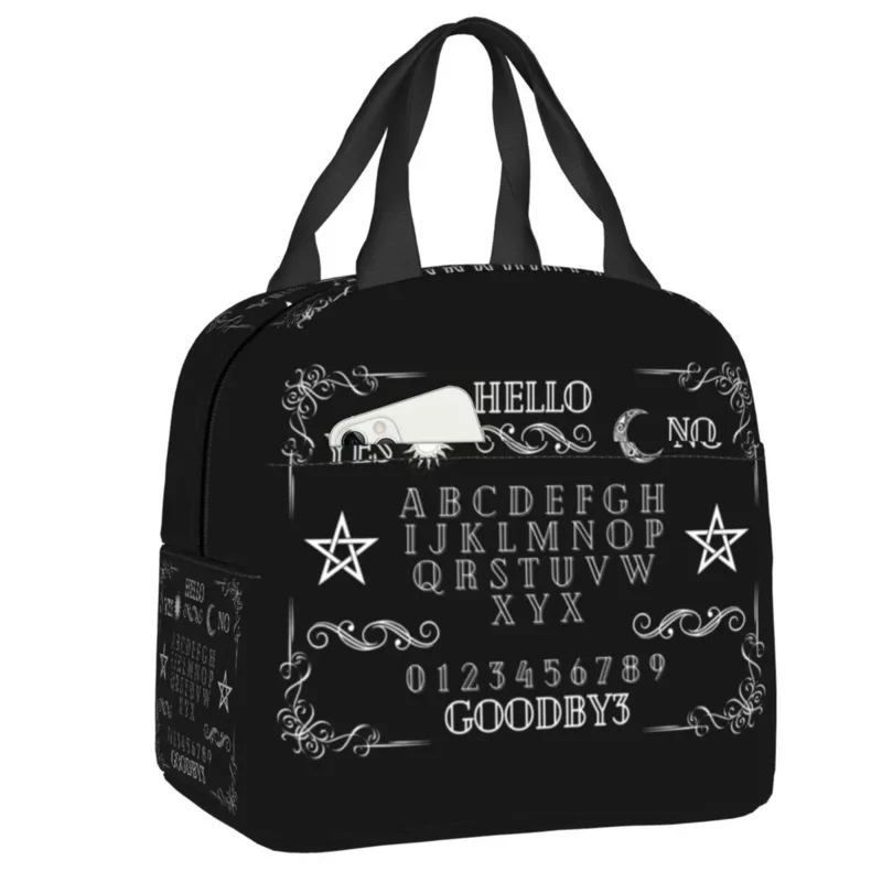 

Ouija Board Witchcraft Thermal Insulated Lunch Bag Halloween Occult Resuable Lunch Tote for Outdoor Camp Travel Storage Food Box