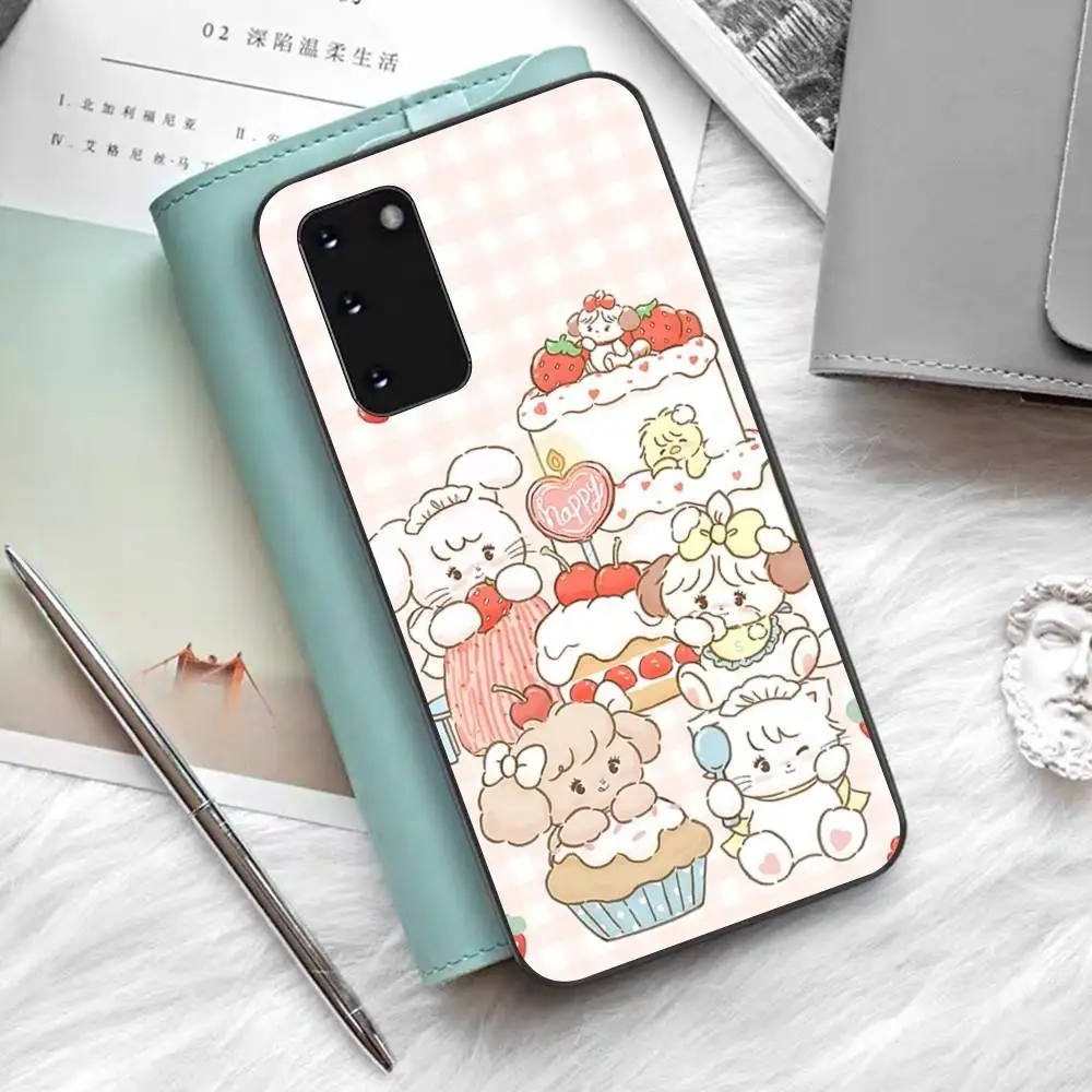 Фото Чехол для телефона Cute Cat Mikko для Samsung S 24 Fe 25 Ultra Plus 20 Lite 21 30 22 23 24 22 Ultra 5G Fundas №5