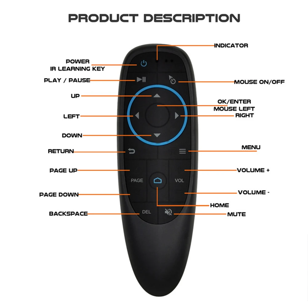 

Пульт дистанционного управления Air Mouse для конференций и презентаций, черный