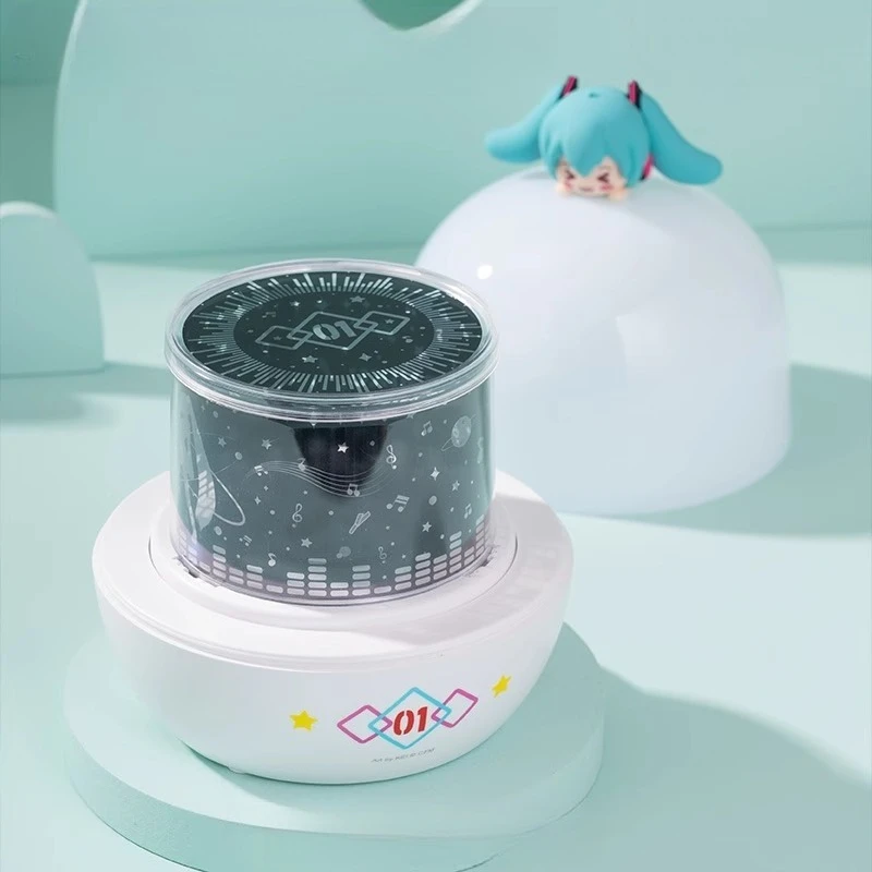 Фото Хацунэ Мику аниме звездное небо проекционная лампа трехцветный свет вращающийся ночник в спальне детские рождественские подарки №4